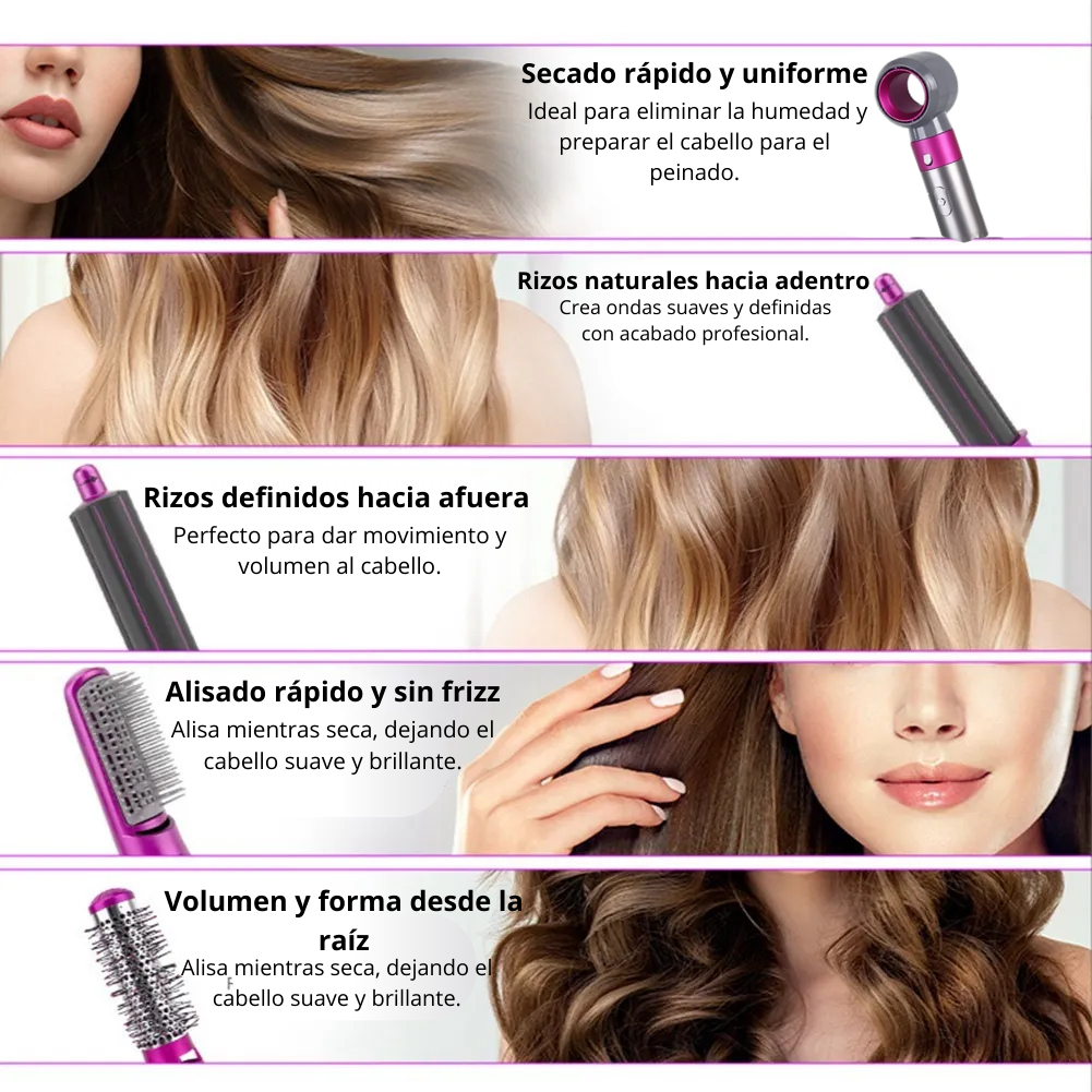 Modelador de Cabello 5 en 1
